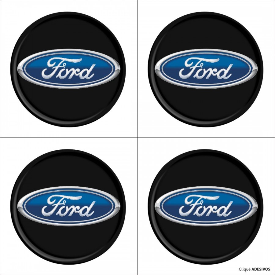 Emblema Adesivo Resinado Calota Ford