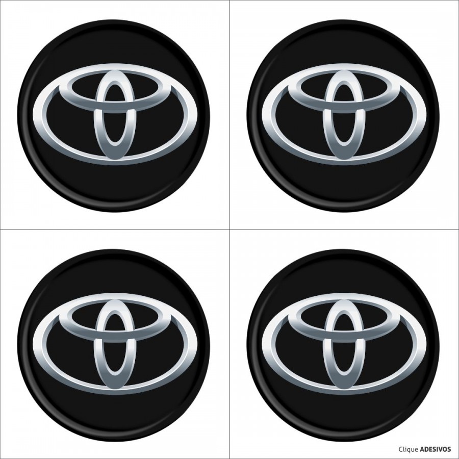 Emblema Adesivo Resinado Calota Toyota