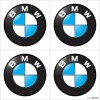 Emblema Adesivo Resinado Calota BMW