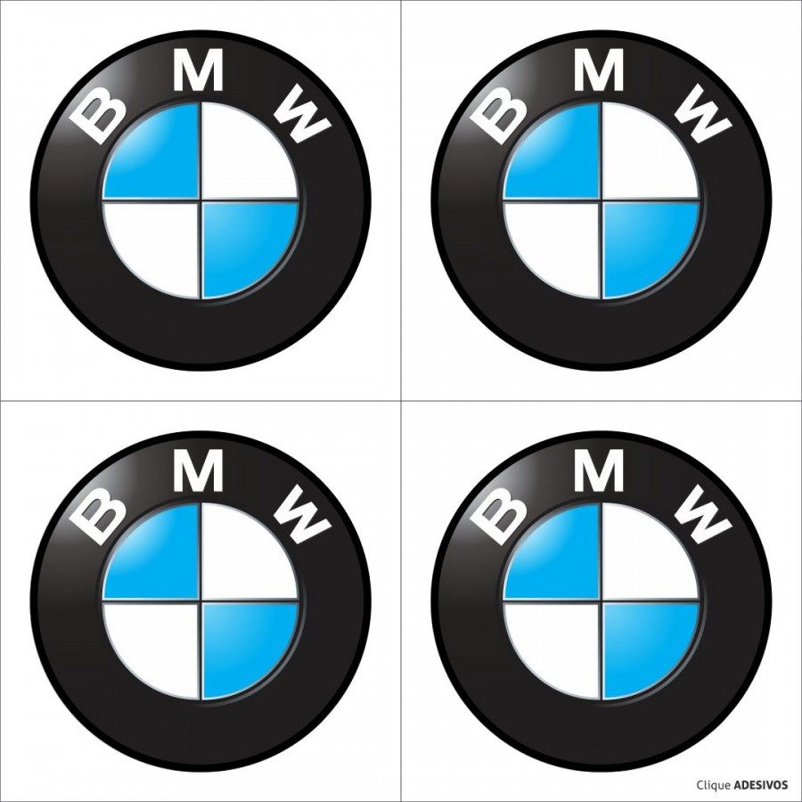 Emblema Adesivo Resinado Calota BMW