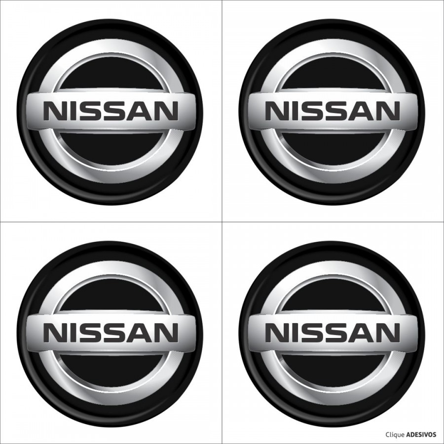 Emblema Adesivo Resinado Calota Nissan