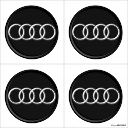 Emblema Adesivo Resinado Calota Audi