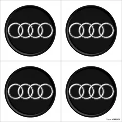 Emblema Adesivo Resinado Calota Audi