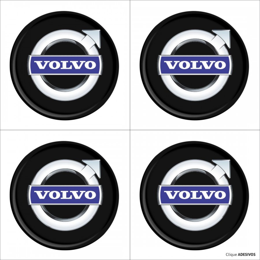 Emblema Adesivo Resinado Calota Volvo