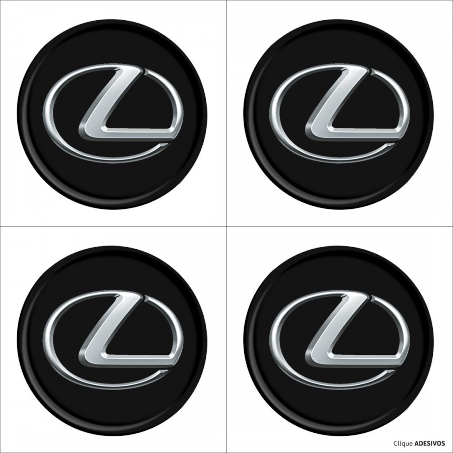 Emblema Adesivo Resinado Calota Lexus