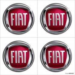 Emblema Adesivo Resinado Calota Fiat
