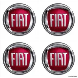Emblema Adesivo Resinado Calota Fiat