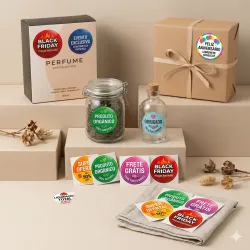 250 Adesivos Promocionais Redondos - A PARTIR DE: