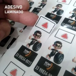 Adesivo PVC Base Branca Impresso e Laminado - A PARTIR DE: