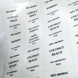 Adesivo Impresso PVC Transparente com Recorte - A PARTIR DE: