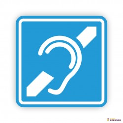 Adesivo Aviso Deficiência Auditiva - ADA002