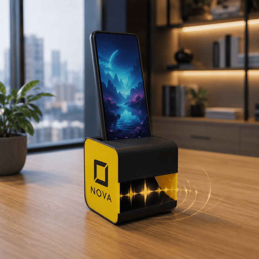 Caixa Acústica Passiva para Smartphone Personalizada – Amplificador 3D