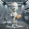 Miniatura 3D Personalizada Estilo Cartum - 12cm com Pintura Artesanal
