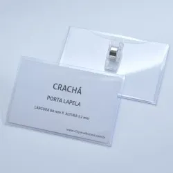 Crachá Porta Lapela em PVC com Jacaré