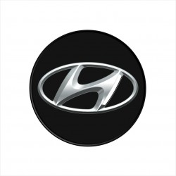 Emblema Adesivo Resinado Calota Hyundai