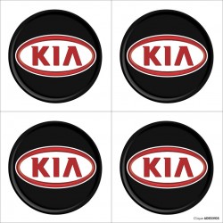 Emblema Adesivo Resinado Calota Kia