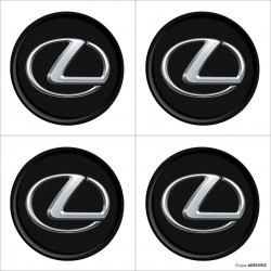 Emblema Adesivo Resinado Calota Lexus
