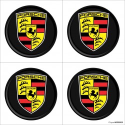 Emblema Adesivo Resinado Calota Porche