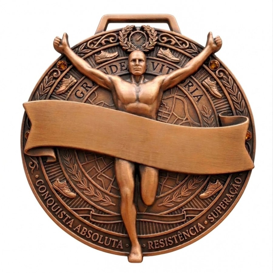 Medalha em Acrílico Personalizada - 7x7 cm