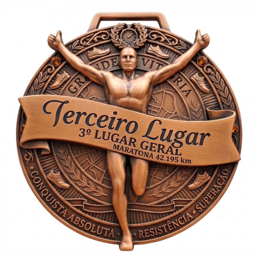 Medalha em Acrílico Personalizada - 7x7 cm