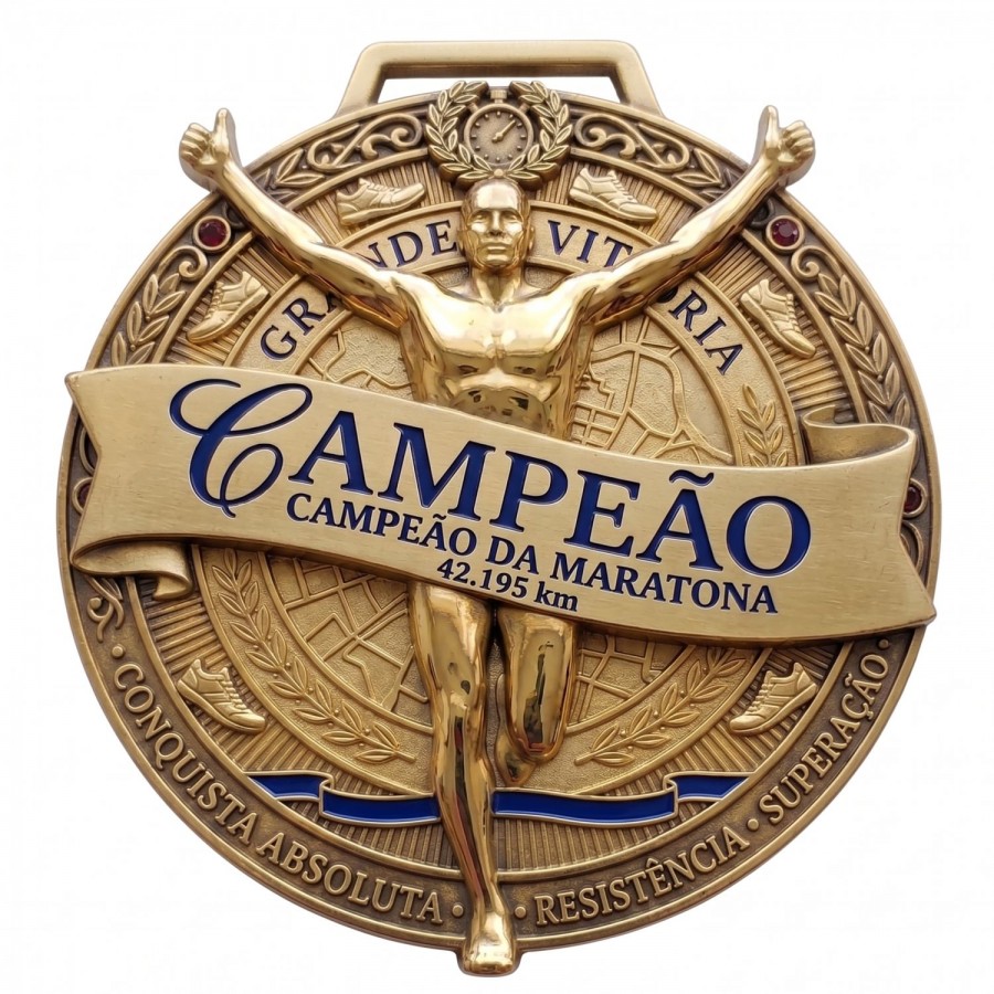 Medalha em Acrílico Personalizada - 7x7 cm