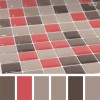 Pastilha Adesiva Resinada Magenta And Grey