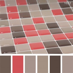 Pastilha Adesiva Resinada Magenta And Grey