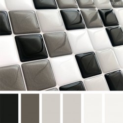 Pastilha Adesiva Resinada Black Gray