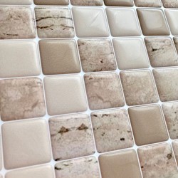 Pastilha Adesiva Resinada Mármore Travertino