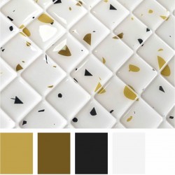 Pastilha Adesiva Resinada Terrazo Monet