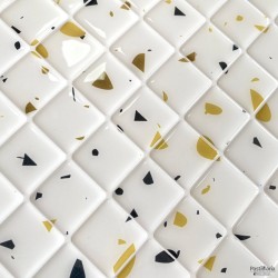 Pastilha Adesiva Resinada Terrazo Monet