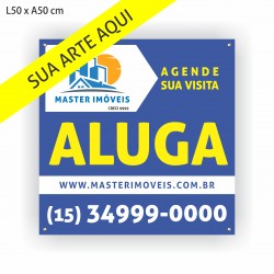 Placa para Imobiliária - 50x50 cm