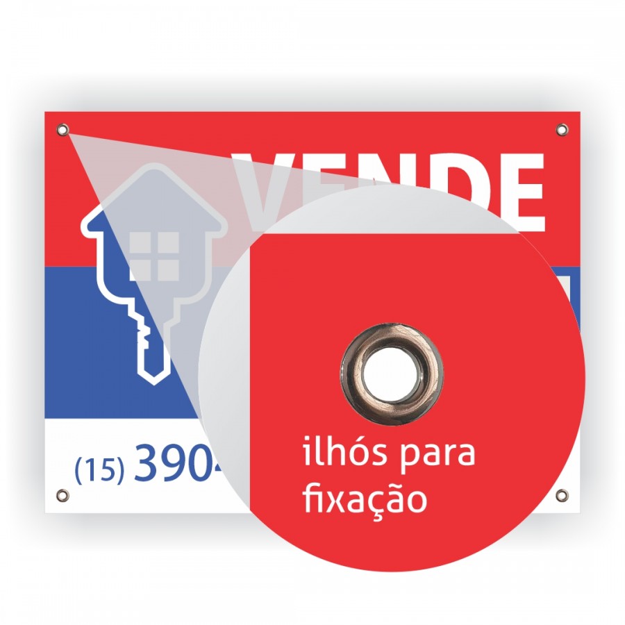 Placa para Imobiliária - 60x40 cm