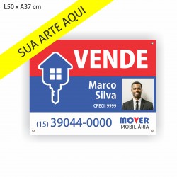 Placa para Imobiliária - 50x37 cm
