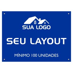 Placa para Imobiliária em Plastionda LT100