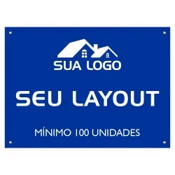 Placa para Imobiliária em Plastionda LT100