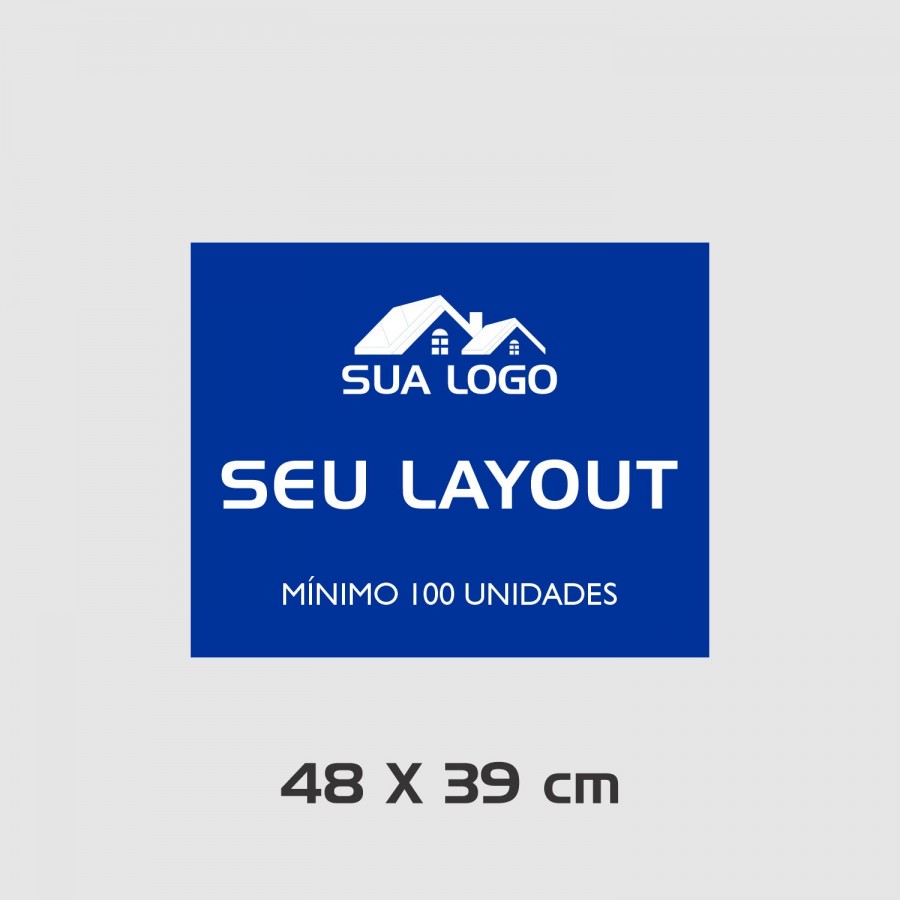 Placa para Imobiliária em Plastionda LT100