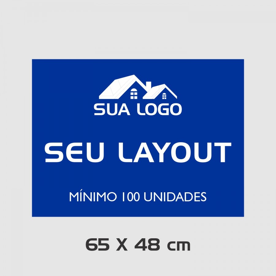 Placa para Imobiliária em Plastionda LT100