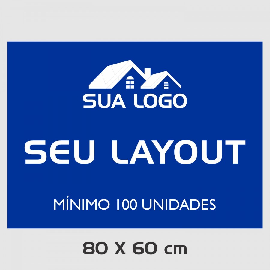 Placa para Imobiliária em Plastionda LT100