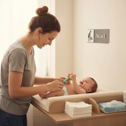 Placa de Sinalização Indicativa MDF 3D - Fraldário