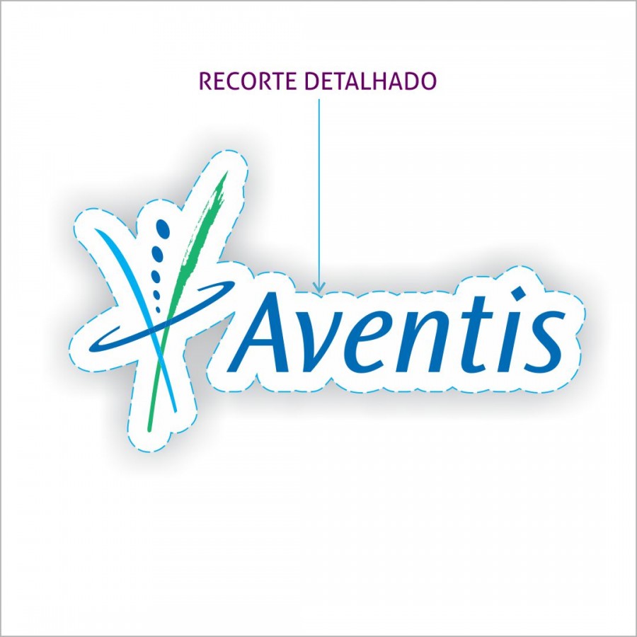 Adesivo PVC Branco Impresso Corte Especial
