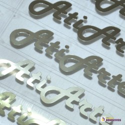 Adesivo Poliéster Cromado Recorte Especial