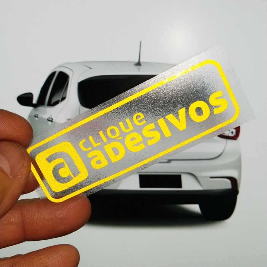 Adesivo Refletivo Monocromático Recorte Especial