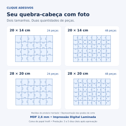 Quebra-cabeça Personalizado com Sua Foto