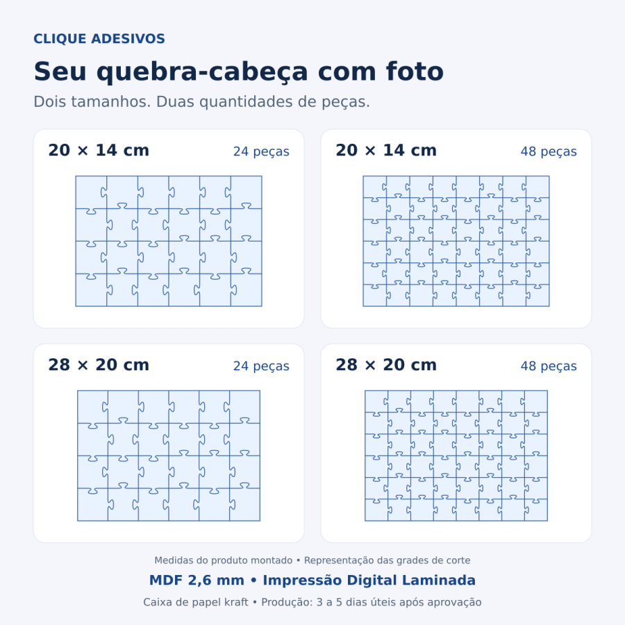Quebra-cabeça Personalizado com Sua Foto