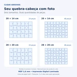 Quebra-cabeça Personalizado com Sua Foto