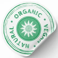 Etiqueta Adesiva Produto Orgânico 4x4 cm - 500 unidades