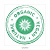 Etiqueta Adesiva Produto Orgânico 4x4 cm - 500 unidades