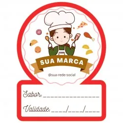 Rótulo Adesivo - Sabor e Validade - RSV001 - 300 unidades